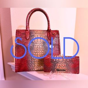 NWT Brahmin Dragon Fruit Caroline and Ady Wallet